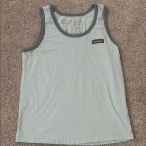 Patagonia Sky Blue Tank with Charcoal Trim